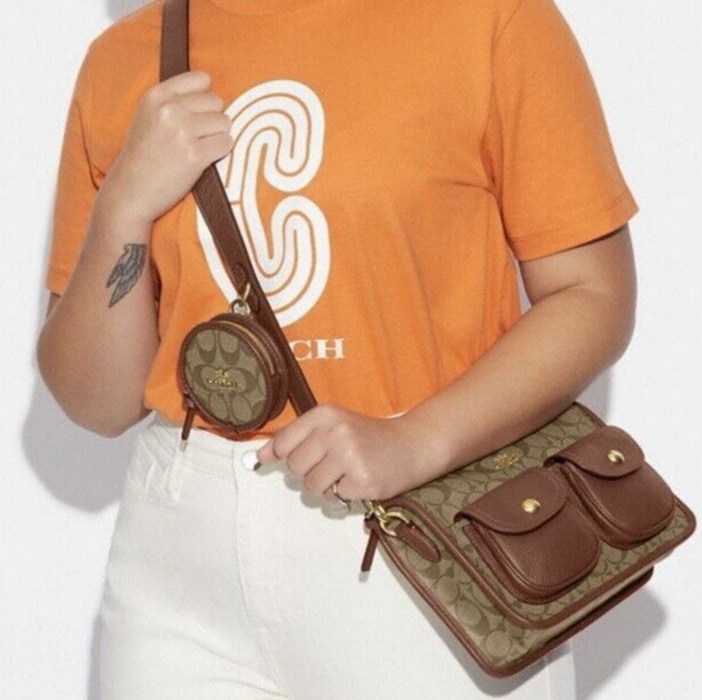 COACH BAG CROSSBODY SIGNATURE COLOR BLOCK NWOT